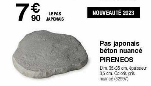 pas japonais béton nuancé pireneos