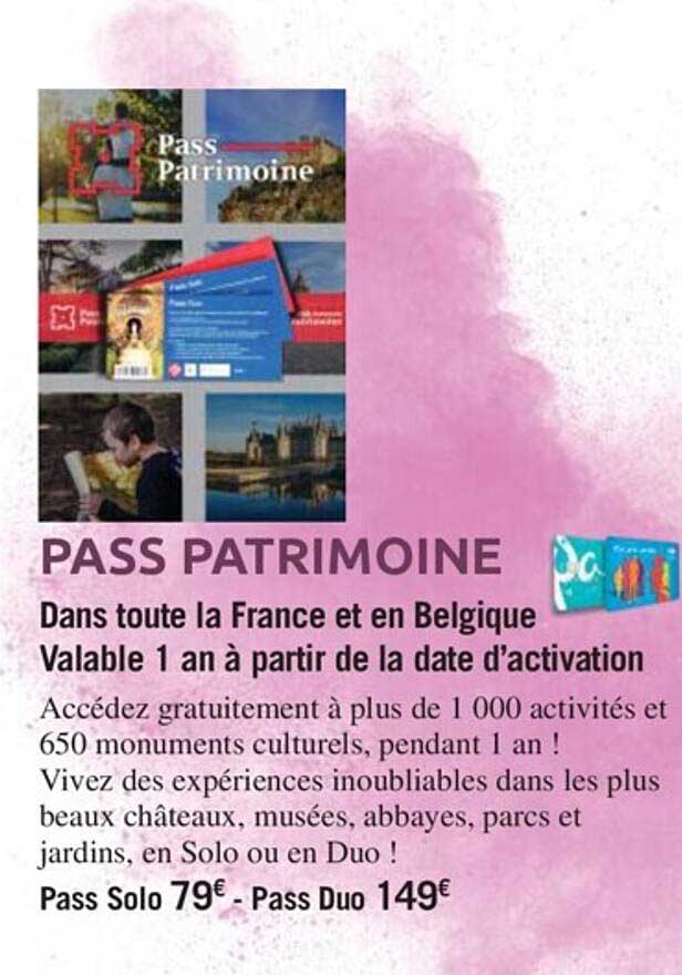 pass patrimoine