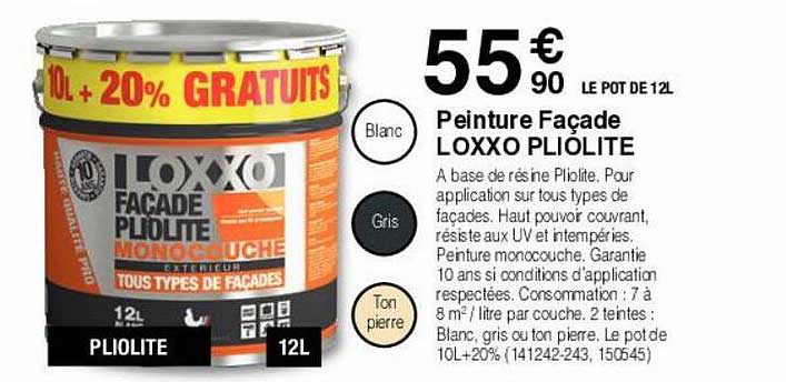 Peinture Façade Loxxo Pliolite