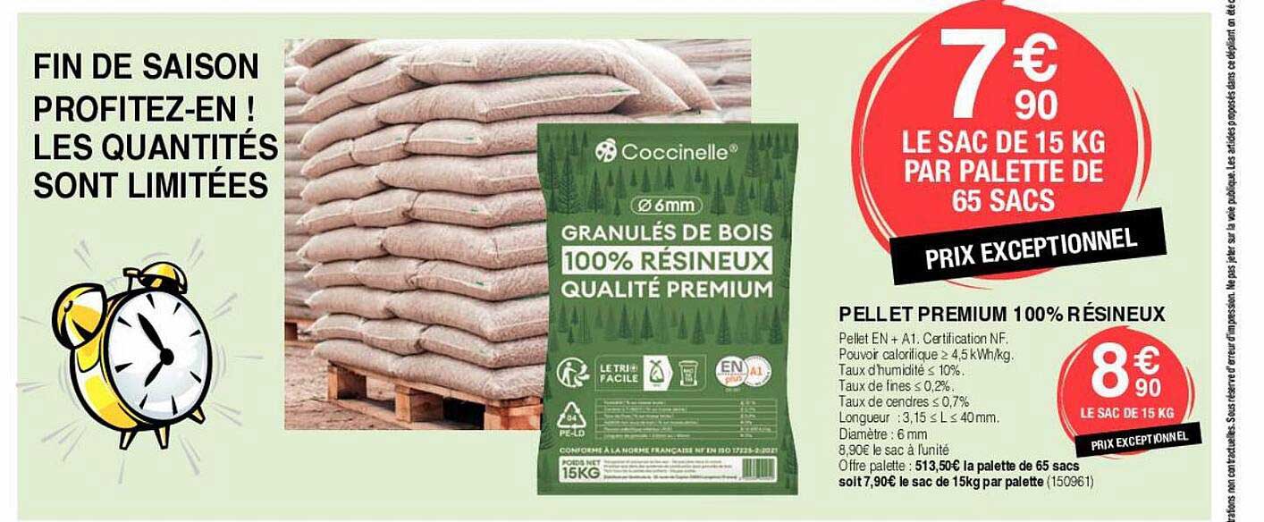 pellet premium 100% résineux