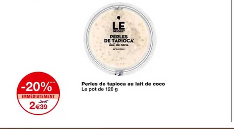 Perles De Tapioca Au Lait De Coco