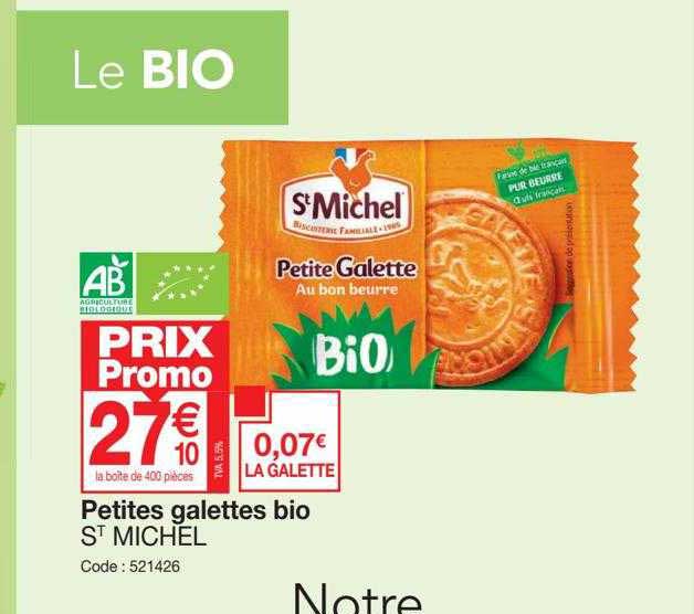 Petites Galettes Bio St Michel