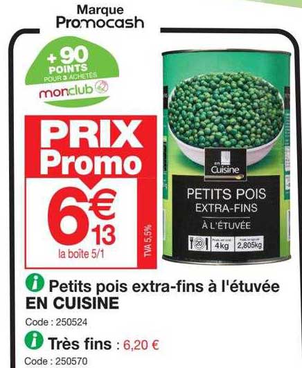 Petits Pois Extra-fins à L'étuvée En Cuisine