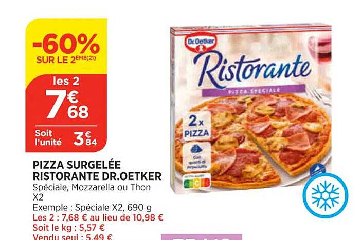 pizza surgelée ristorante dr. oetker
