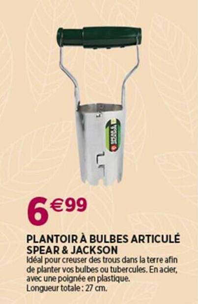 plantoir à bulbes articulé spear & jackson