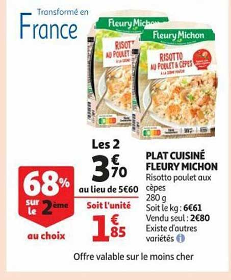 plat cuisiné fleury michon