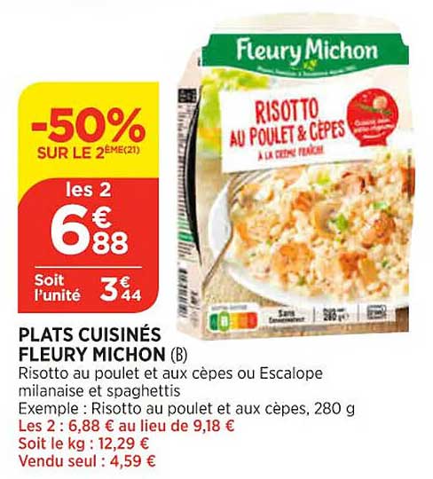 plats cuisinés fleury michon
