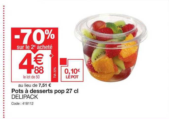pots à dessertes pop 27 cl delipack