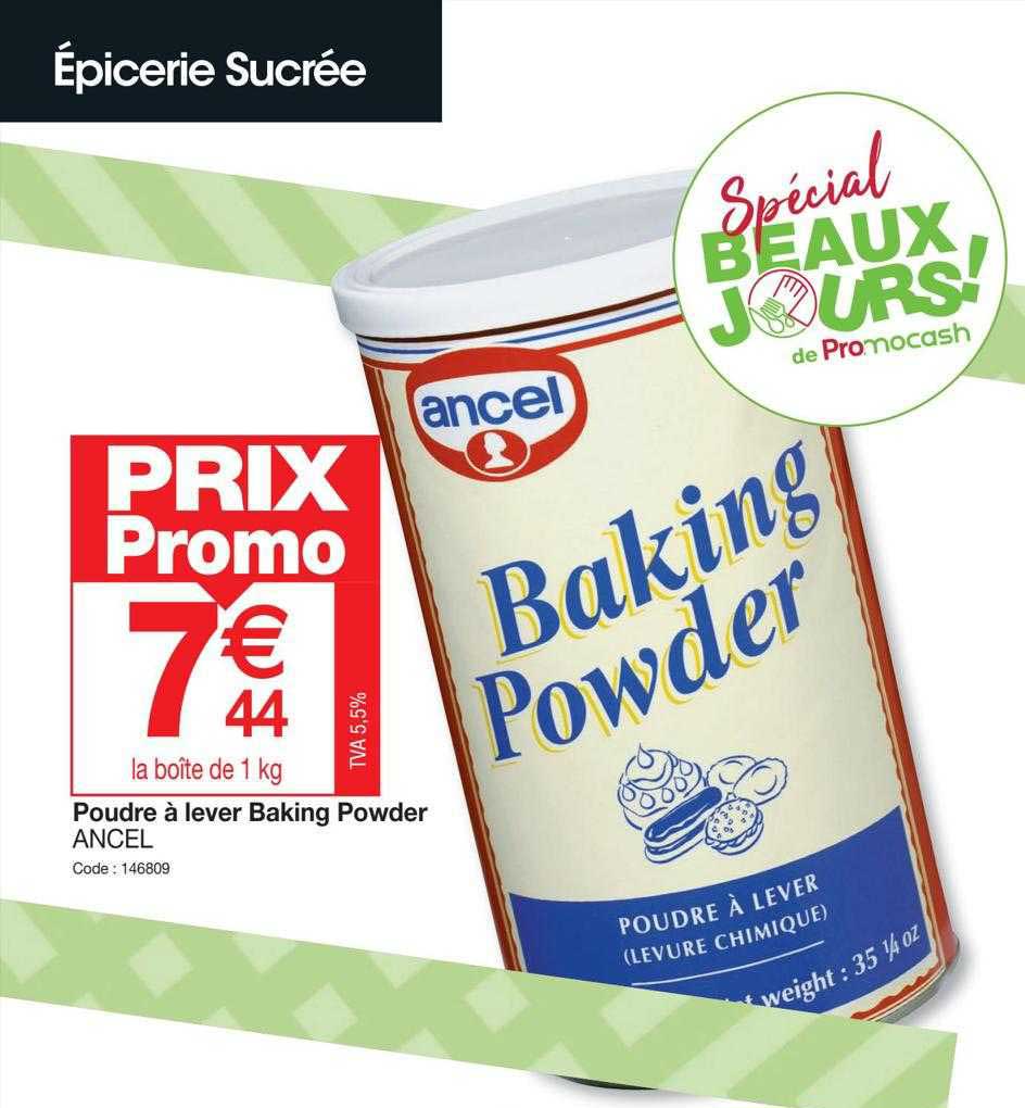 poudre à lever baking powder ancel