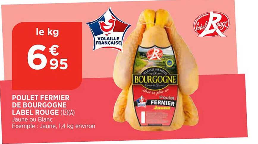 Poulet Fermier De Bourgogne Label Rouge
