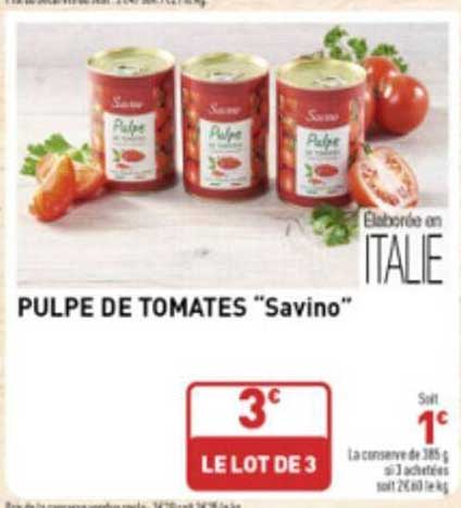 Pulpe De Tomates "savino"