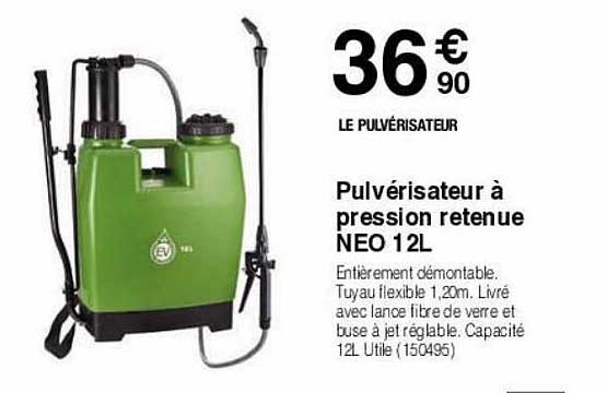 pulvérisateur à pression retenue néo 12l