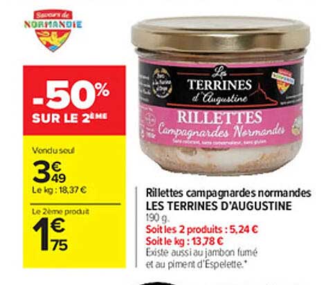 rillettes campagnardes normandes les terrines d'augustine