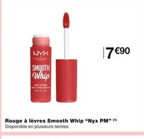 rouge à lèvres smooth whip "nyx pm"