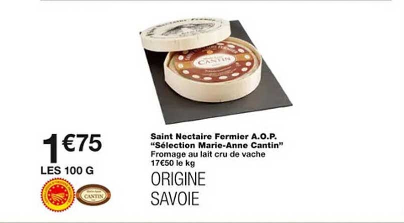 saint nectaire fermier a.o.p. "sélection marie-anne cantin"