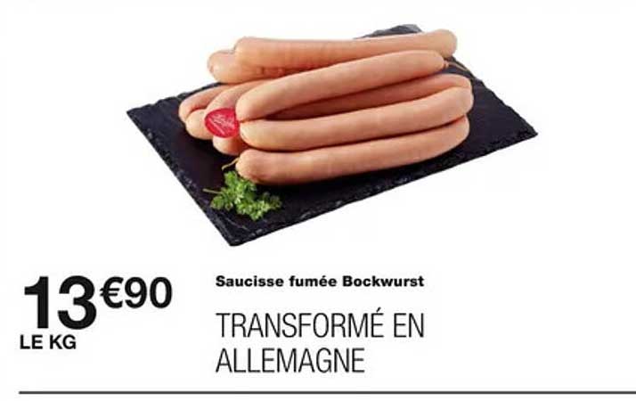 Saucisse Fumée Bockwurst