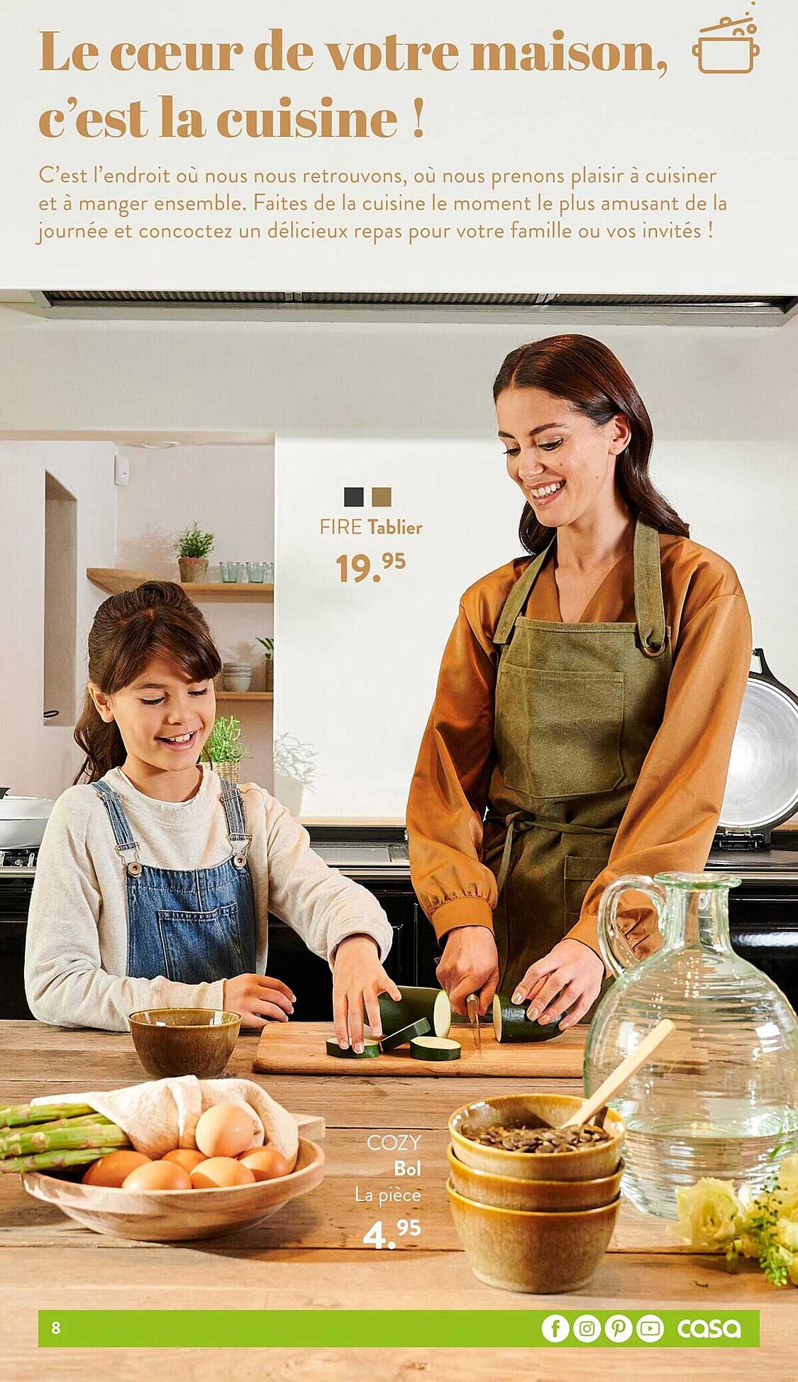 tablier fire, bol cozy