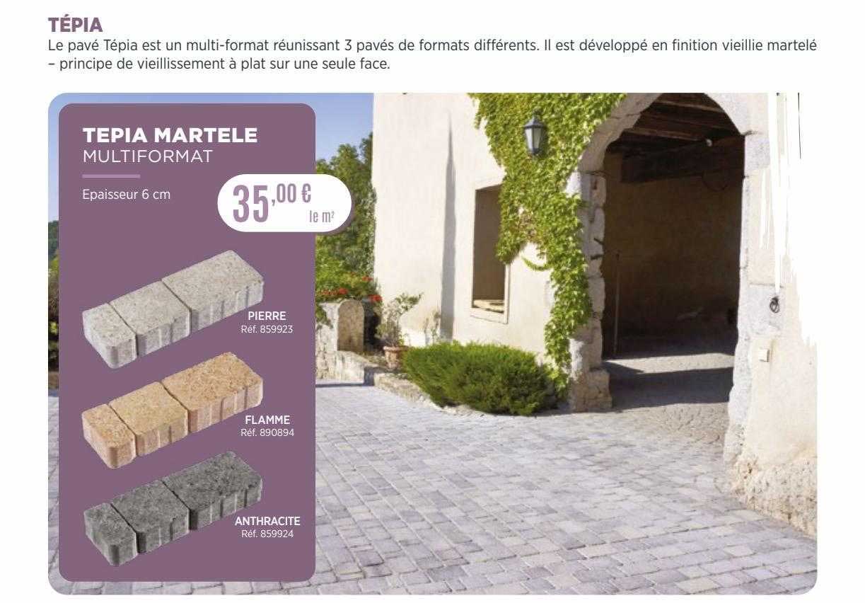 tepia martelé multiformat