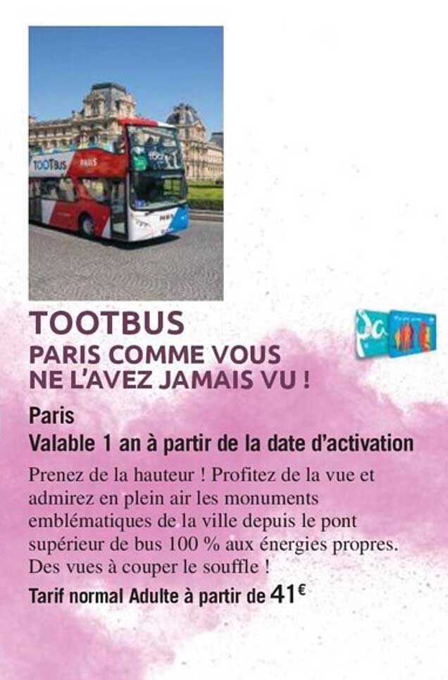 tootbus paris comme vous ne l'avez jamais vu !