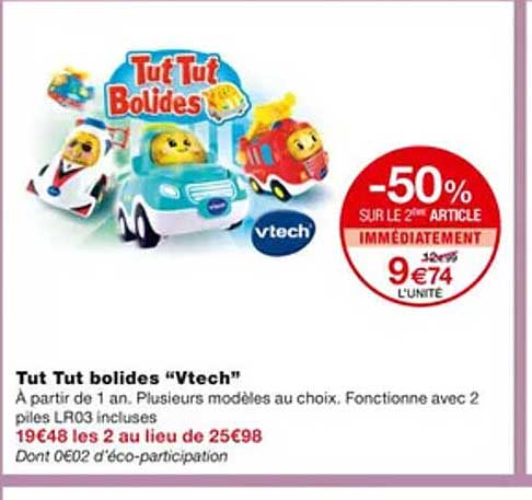 tut tut bolides "vtech"