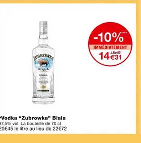 Vodka "zubrowka" Biala