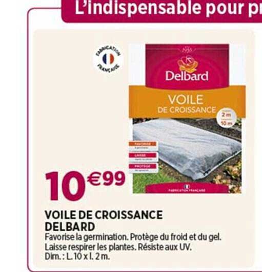 voile de croissance delbard