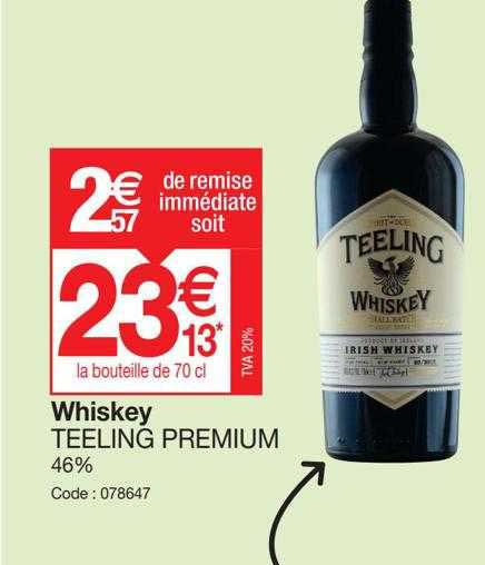 whiskey teeling premium