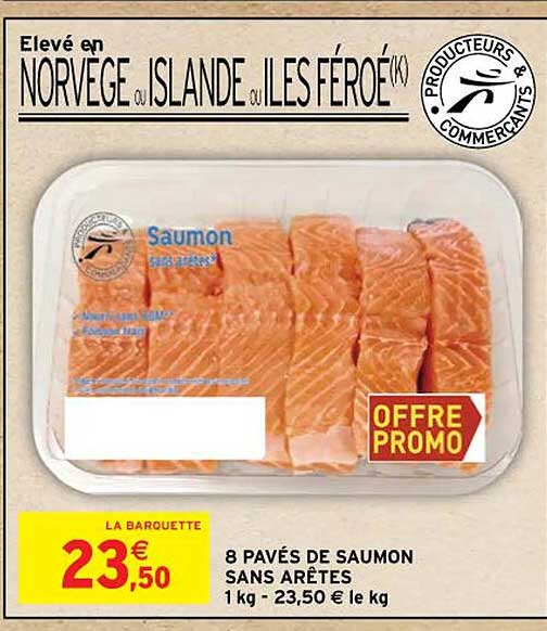 8 pavés de saumon sans arêtes