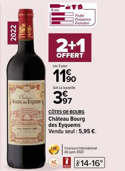 côtes-de-bourg château bourg des eyquems