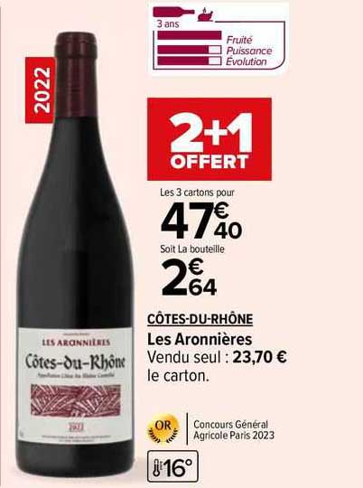 côtes-du-rhône les aronnières