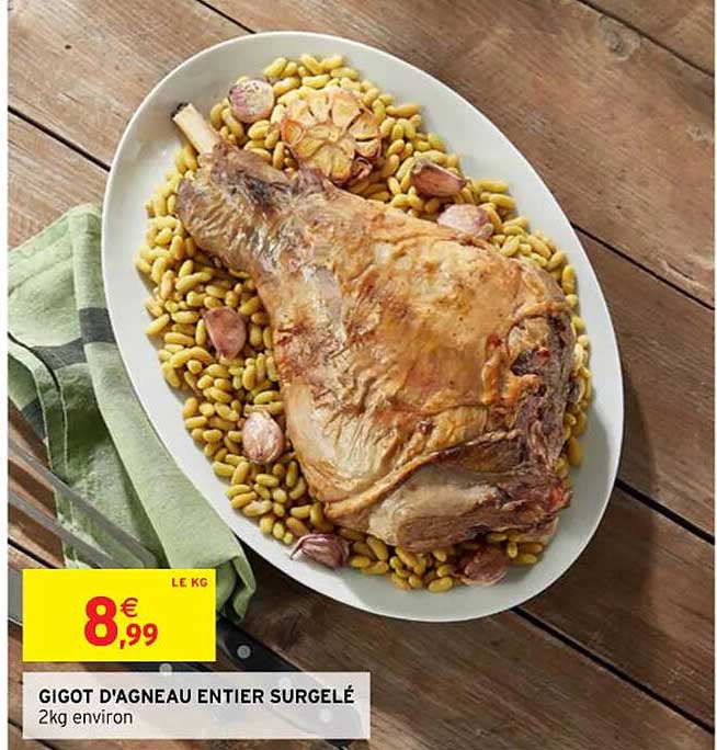 gigot d'agneau entier surgelé