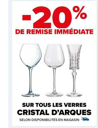 les verres cristal d'arques