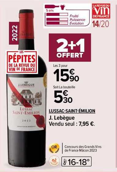 lussac-saint-émilion j.lebègue