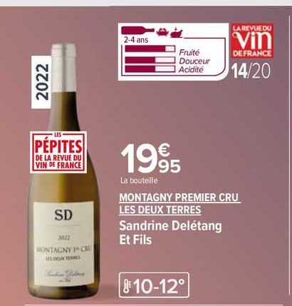 montagny premier cru les deux terres sandrine delétang et fils