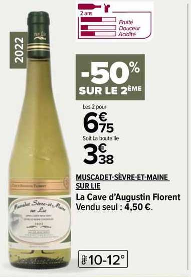 muscadet-sèvre-et-maine sur lie la cave d'augustin florent