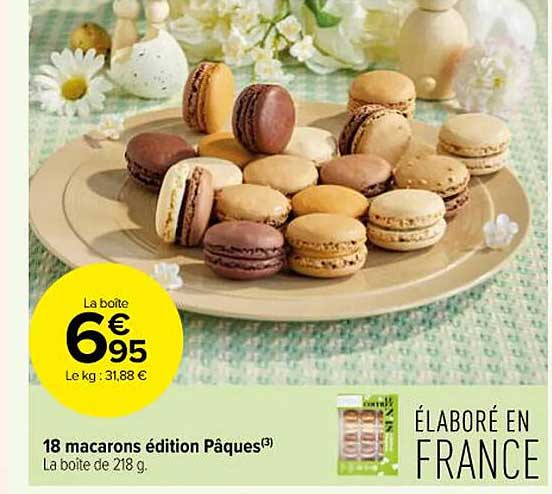18 Macarons édition Pâques