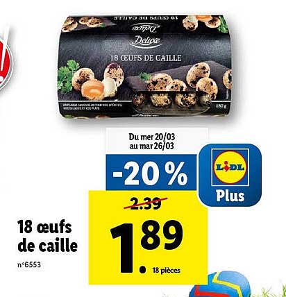 18 œufs de caille