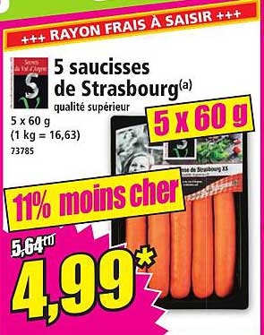 5 Saucisses De Strasbourg
