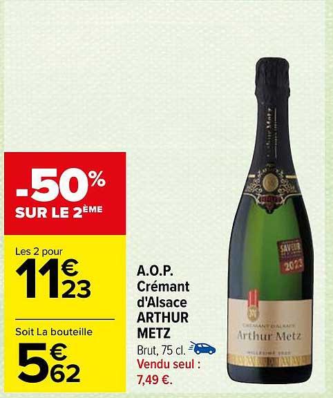 a.o.p. crémant d'alsace arthur metz