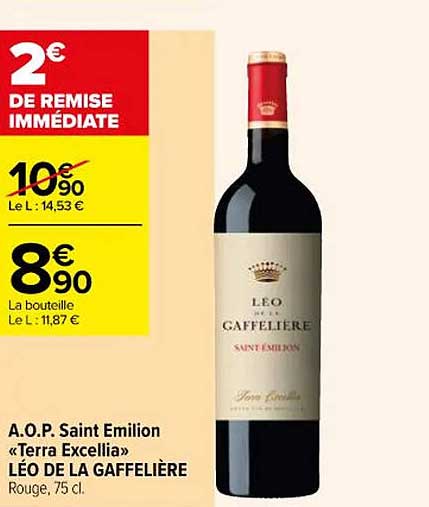 a.o.p. saint émilion «terra excellia» léo de la gaffelière