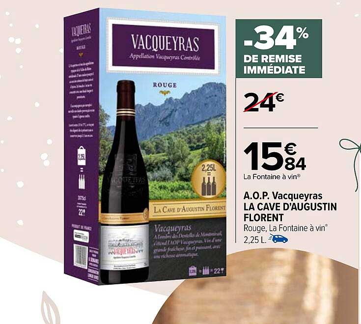 a.o.p. vacqueyras la cave d'augustin florent