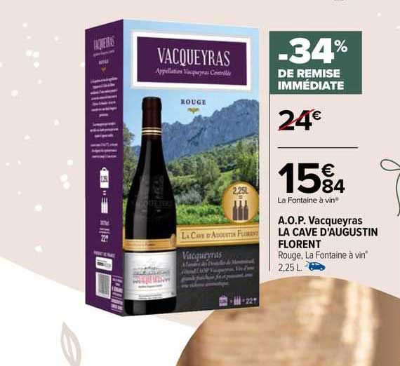 a.o.p. vacqueyras la cave d'augustin florent