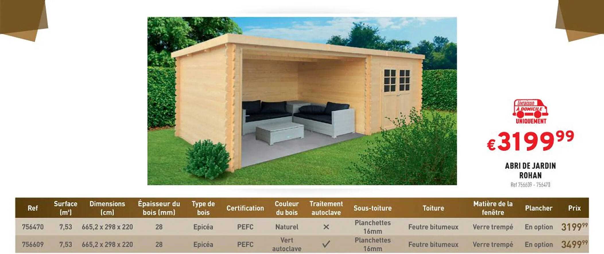 abri de jardin rohan