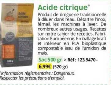 acide citrique