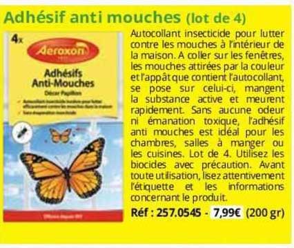 adhésif anti mouches (lot de 4) aeroxon
