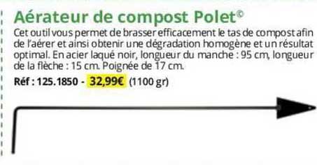 aérateur de compost polet