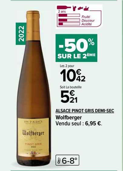 alsace pinot gris demi-sec wolfberger