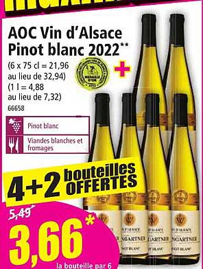 aoc vin d'alsace pinot blanc 2022