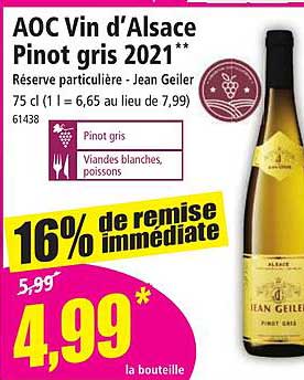 aoc vin d'alsace pinot gris 2021