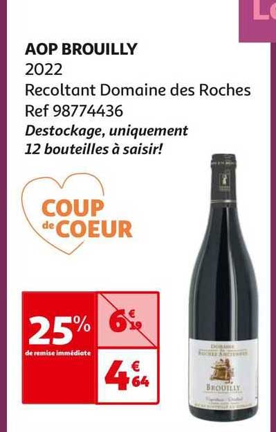 aop brouilly 2022 récoltant domaine des roches